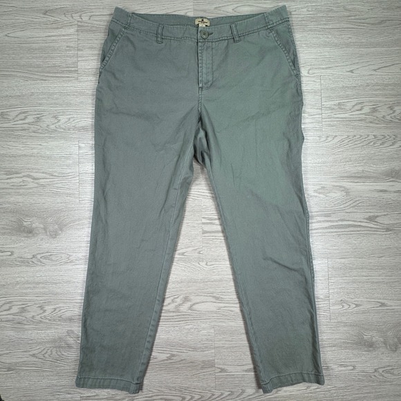 Woolrich Pants - Woolrich Women's Chino Pants‎ Green Size 10 Cotton Twill Casual Trousers